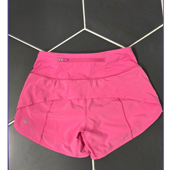 Lululemon speed up 4” shorts in sonic pink - Picture 3 of 5